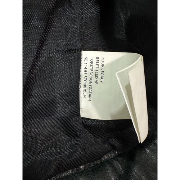 Our Legacy Lamb Leather Vest size 34 color green - Picture 4 of 8
